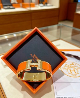 Hermès H Perforé Wide Cuff Bracelet 20mm