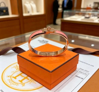 Hermès Kelly Mini Lock Leather Bracelet