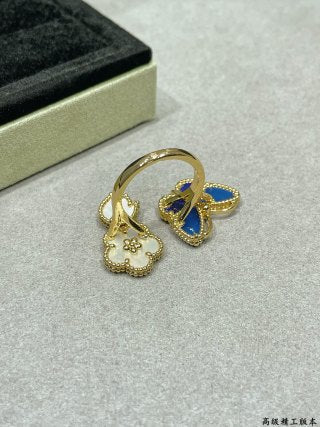 Van Cleef & Arpels Butterfly Blossom Duo Ring