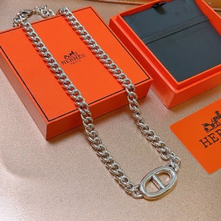 Hermès Chaine d’Ancre Double Link Necklace