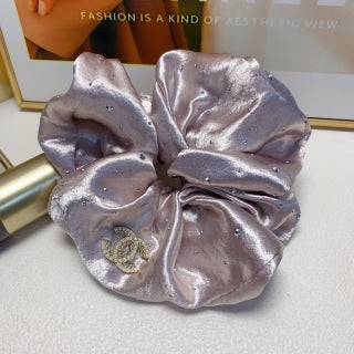 CHANEL Amelie Satin Bloom Scrunchie