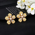 CHANEL Florianne Pearl Bloom Stud Earrings