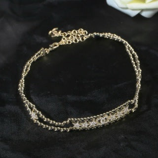 CHANEL Isolde Diamond Accent Chain Choker