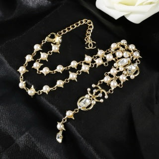 CHANEL Rosamond Pearl Garden Pendant Necklace