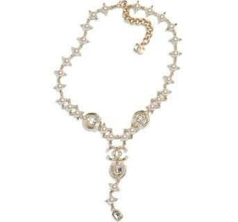 CHANEL Rosamond Pearl Garden Pendant Necklace
