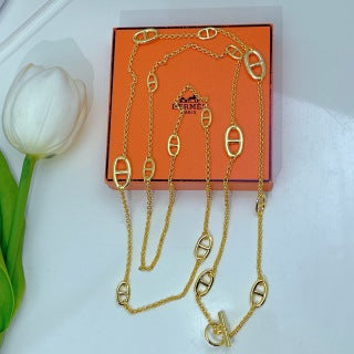 Hermès Long Chaine d’Ancre Lariat Necklace