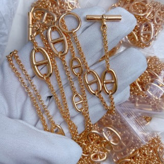 Hermès Long Chaine d’Ancre Lariat Necklace