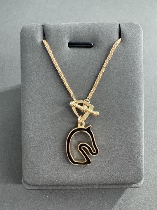 Hermès Horse Crest Double Layer Necklace