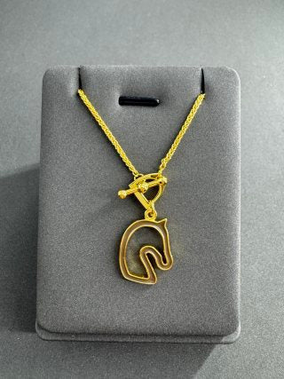 Hermès Equestrian Horse Emblem Layered Necklace