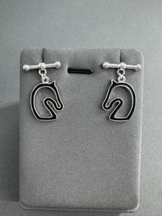Hermès Equine Silhouette Charm Stud Earrings