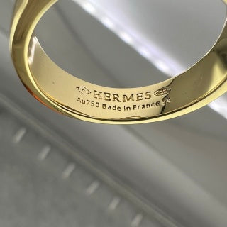 Hermès Kelly Twisted Pavé Ring