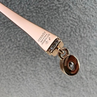 Hermès Élan Pavé Bar Pendant Necklace