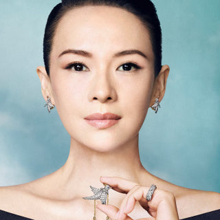 Tiffany & Co. Diamond-Set "Bird on a Rock" Earrings in Mixed Metals