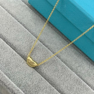 Tiffany Polished Small Gold Bead Necklace