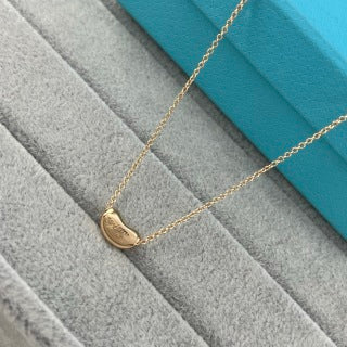 Tiffany Polished Small Gold Bead Necklace