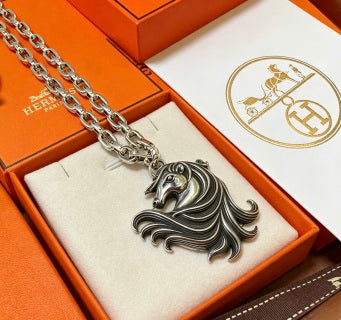 Hermès Équestre Stallion Pendant Necklace