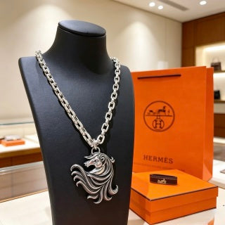 Hermès Équestre Stallion Pendant Necklace