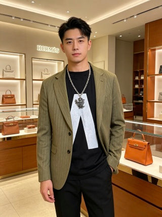Hermès Équestre Stallion Pendant Necklace
