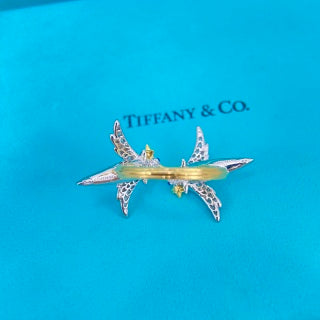 Tiffany Bird on a Rock Diamond Brooch – Elegant High Jewelry