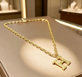 Hermès Bold H Chaine Link Statement Necklace