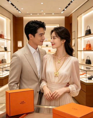 Hermès Bold H Chaine Link Statement Necklace