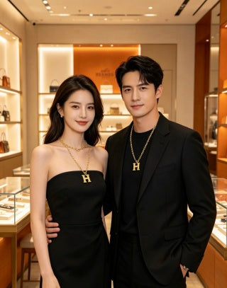 Hermès Bold H Chaine Link Statement Necklace