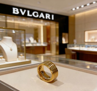 Bvlgari Gold Multi Band Ring – Elegant Luxury Jewelry