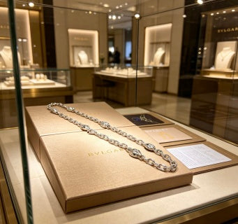 Bvlgari Silver Chunky Link Chain Necklace – Elegant Luxury Jewelry
