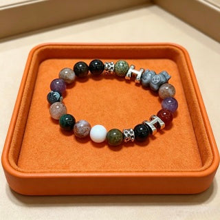 Hermès Gemstone Bead Mosaic Bracelet