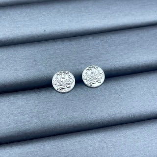Hermès Heritage Medallion Stud Earrings