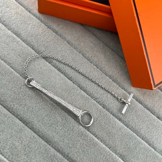 Hermès Linear Drop Link Chain Bracelet