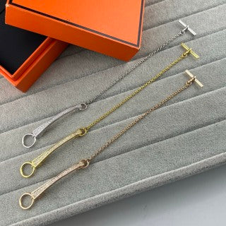 Hermès Linear Drop Link Chain Bracelet