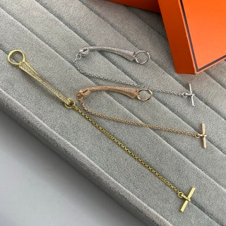 Hermès Linear Drop Link Chain Bracelet