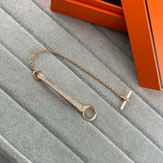 Hermès Linear Drop Link Chain Bracelet
