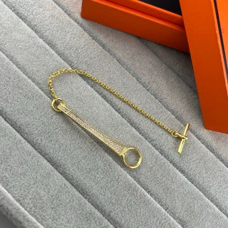 Hermès Linear Drop Link Chain Bracelet