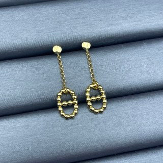 Hermès Oval Link Drop Stud Earrings