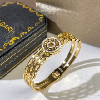 Bvlgari Two Tone Medallion Link Bracelet – Elegant Luxury Jewelry