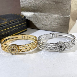 Bvlgari Two Tone Medallion Link Bracelet – Elegant Luxury Jewelry