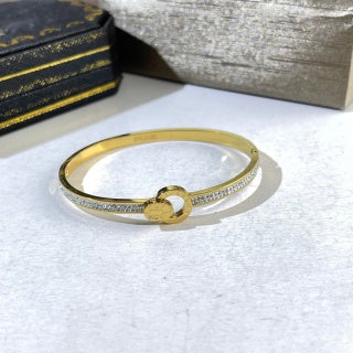 Bvlgari Gold Logo Open Cuff Bracelet – Elegant Luxury Jewelry