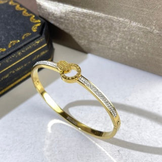 Bvlgari Gold Logo Open Cuff Bracelet – Elegant Luxury Jewelry
