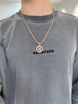 Bvlgari Rose Gold Medallion Pendant Necklace – Elegant Luxury Jewelry