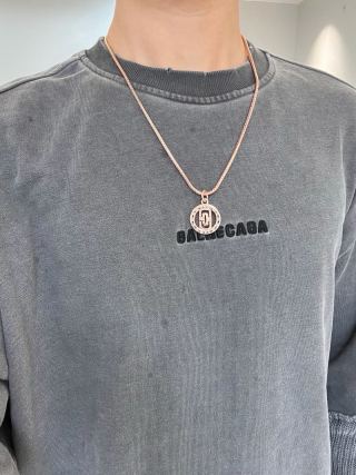 Bvlgari Rose Gold Medallion Pendant Necklace – Elegant Luxury Jewelry