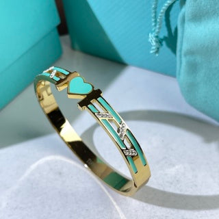 Tiffany Heart Enamel Cuff Bracelet – Colorful Luxury Jewelry