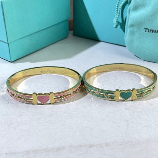 Tiffany Heart Enamel Cuff Bracelet – Colorful Luxury Jewelry