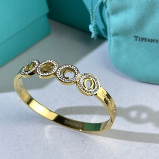 Tiffany Diamond Medallion Cuff Bracelet – Elegant Luxury Statement Jewelry