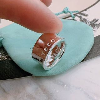 Tiffany 1837™ Wide Band Ring – Classic Sterling Silver Luxury Ring