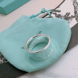 Tiffany 1837™ Wide Band Ring – Classic Sterling Silver Luxury Ring