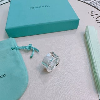 Tiffany 1837™ Wide Band Ring – Classic Sterling Silver Luxury Ring