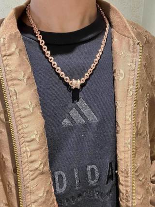 Bvlgari Rose Gold Diamond Link Necklace – Elegant Luxury Jewelry