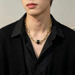 Bvlgari Tubogas Black & Gold Pendant Necklace – Iconic Luxury Collection